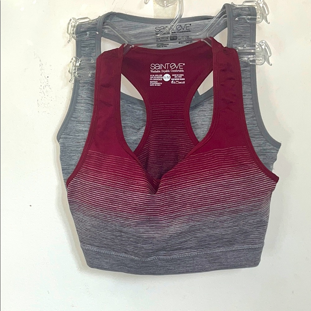 ✨🆕BNWOT!NEVER WORN!Saint Eve Sport Bra X2 Pack!BRAND NEW!!!✨